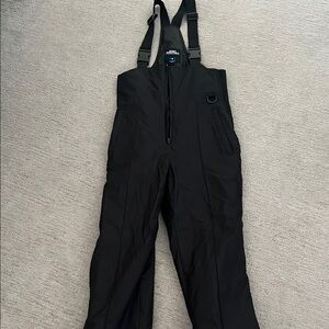 Essentials Black Insulated Ski Bib with Adjustable Straps